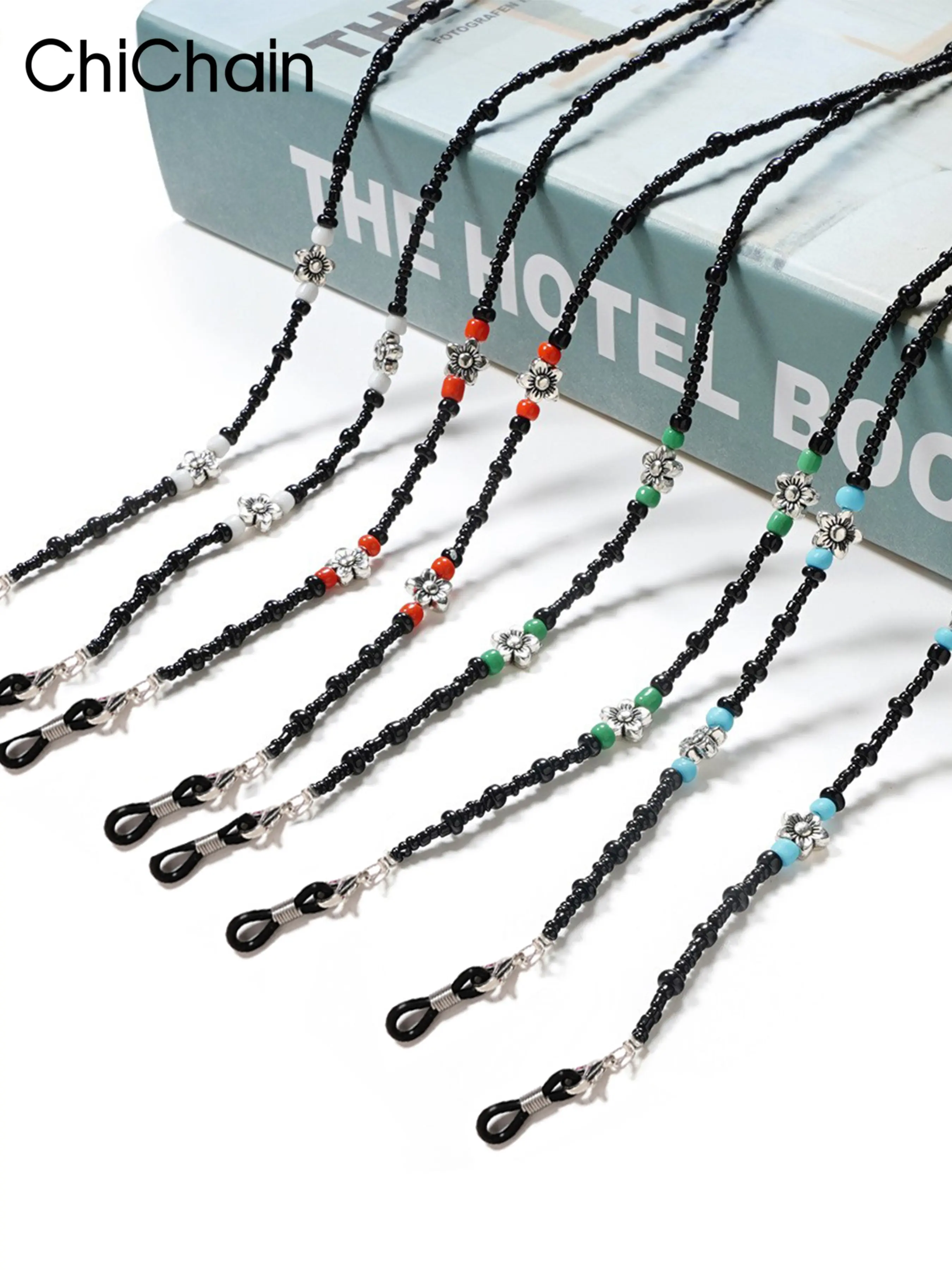 Vintage Crystal Beaded Eyeglass Chain Lanyard, Simple Retro Design, 1 Piece Hanging Neck Glasses Strap, Fashion Accessory for Women and Men, Eyeglass Holders Around Neck