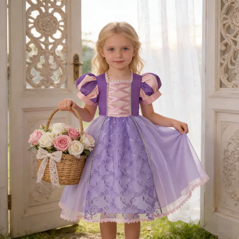 strapless open back dress Tangled Rapunzel Dress, Princess Rapunzel Cosplay Costume for Adult Wo –  CoserZ main image 0