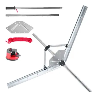 VEVOR Lake Weed Cutter, Pond Aquatic Plant Cutting Tool with 48 in Max. Cut Width, Sharp and Heavy-Duty Steel Blades, Pond Rake with 30 ft Throw Rope, for Cattail, Phragmites, Lilly Pads Chara