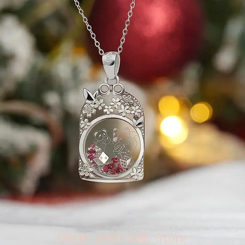 2026 Game Tian Guan Ci Fu TGCF Xie Lian Hua Cheng Necklace Theme Fashion Pendant Chain Choker Cosplay Ornament Birthday Gift