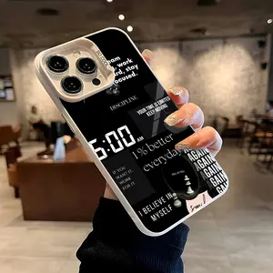 Motivational Typography Quote Phone Case， Inspiring Fitness Lifestyle for iPhone 17 16 15 14 13 12 11 Plus Pro Max， Gift b2