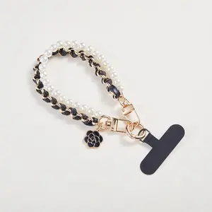 Fashion Pearl Pendant Anti-Loss Phone Chain, Universal Fit for All Mobile Models, Stylish Accessory for Phones