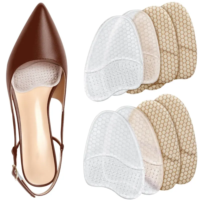 4 Pairs Metatarsal Pads for Women,Ball of Foot Cushion,Invisible Design Heel Inserts, Anti Slip High Heel Comfort Pads,Christmas Party Fathersdaygift,Hand Tools Kits