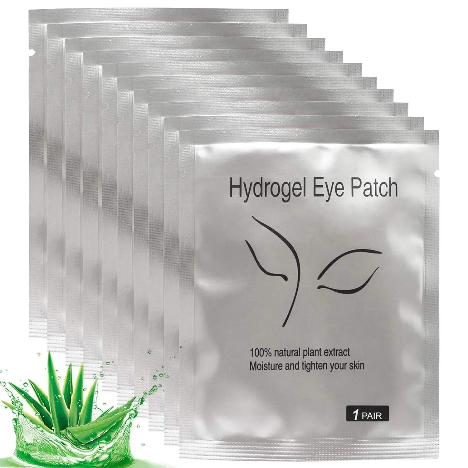 Hydrogel Eye Patch, 50 Pairs/set Under Eye Patches for Makeup Eyelashes Extensions, Lint Free Gel Eye Pad for DIY Beauty Eye Makeup, Makeup Tools for Women, Cosmetic