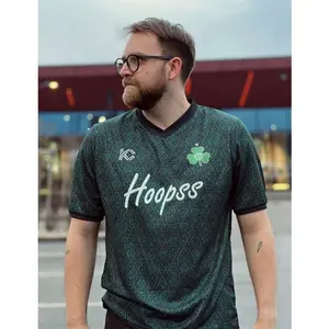 Shamrock Rovers Concept Football Shirt Ireland Black Edition AOP Jersey TQL 97R