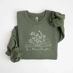 Retro Book Lover Gift, Reading Gildan Sweatshirt, Just One More Chapter Sweater, Books Club Matching Pullover, Gift For Librarian, Aesthetic Sweater