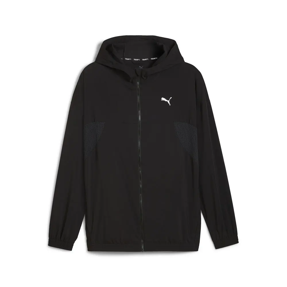 PUMA Mens Always On Woven Jacket Athletic Outerwear Casual Full Zip - Black PUMA Mens Always On Woven Jacket Athletic Outerwear Casual Full Zip - Black