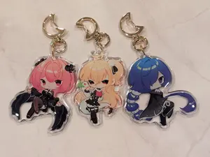 Zenless Zone Zero Acrylic Keychains - Cissia, Promeia, Remielle - Keychain Collection Accessory