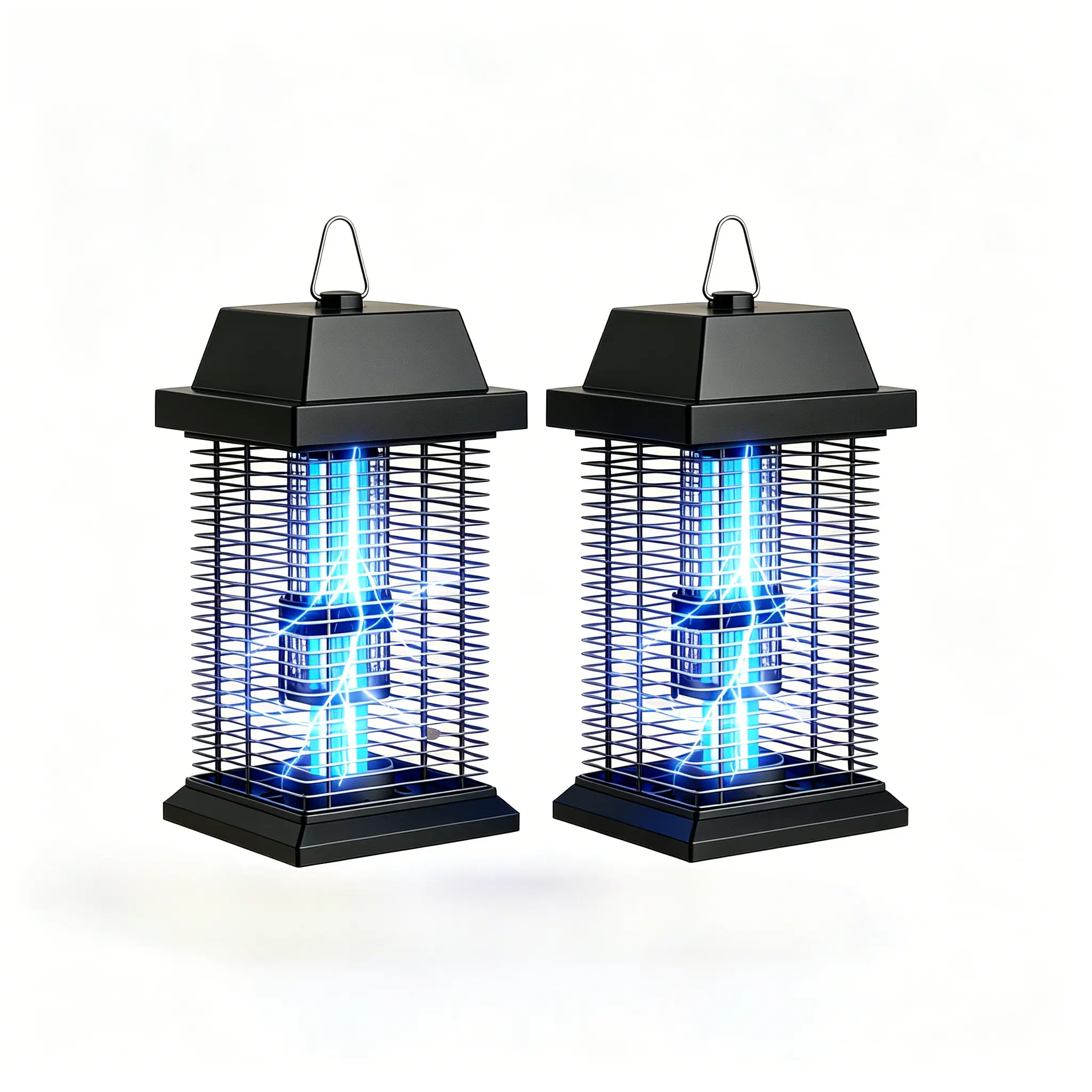 2-Pack High-Power 4500V Electronic Mosquito Killer Lamp with Efficient UV Attraction Technology, Waterproof UV Light Bug Zapper for Bedroom, Kitchen & Outdoor Garden Use
