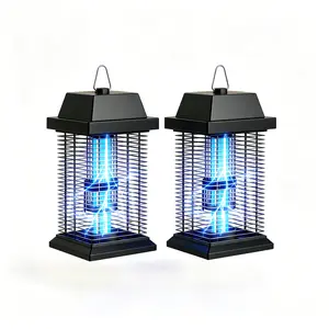2Pcs 4500V High Power Mosquito Killer Lamp, Electric Indoor Outdoor Bug Zapper Waterproof Fly Trap for Home and Garden