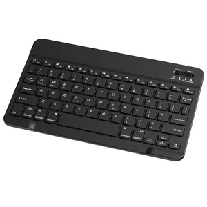 Tibuta Slim Bluetooth Wireless Keyboard for  iPad 10th/9th/8th Gen/Air/Pro/Mini iPhone & Tablets, Portable, Rechargeable, Black