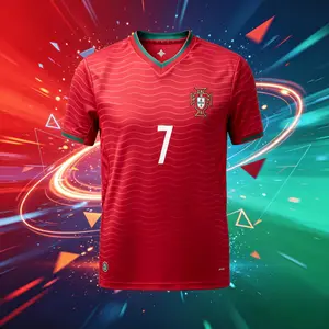 2026 Portugal 7# Cristiano Ronaldo Short And Long Sleeve Soccer Jersey Fans Version Breathable