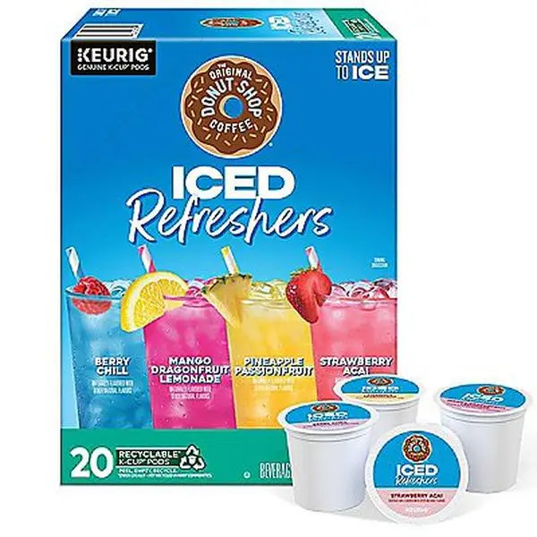 The Original Donut Shop Iced Refresher K-Cup Pods - Keurig Iced K-Cup Pods - At Home Iced Refreshers - Summer Iced Beverage