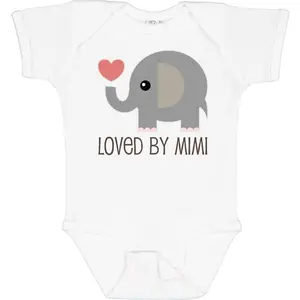 Loved By My Mimi Grandchild Baby Bodysuit
