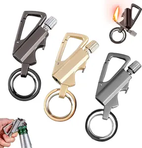 Permanent Infinity Match Lighter Multitool Keychain Bottle Opener Waterproof Reusable Forever Match Outdoor Survival Stress Relief Gift for Men Women