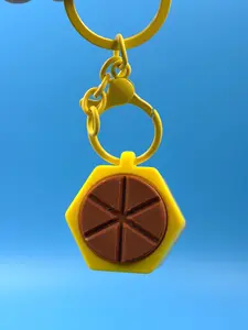 Mexican Hot Chocolate Clicker Keychain | Mini Fidget Charm