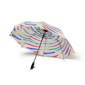 Scrabble Swirl Umbrella - Foldable Compact | Word Game