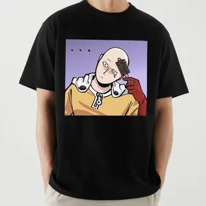 Saitama Serious Face Shirt – One Punch Man Anime Streetwear Tee