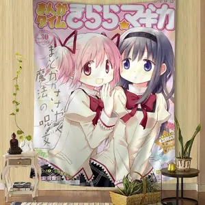 VIKAMA Magical Girl Tapestry Bohemian Tapestry Tarot Hippie Tapestry Dormitory Japanese Tapestry Wall Decoration