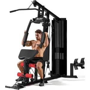 Home Gym, Multifunctional H11 Home Gym Equipment, Workout Station with 150LBS Weight Stack, Exercise Equipment with Pulley System for Full Body Training