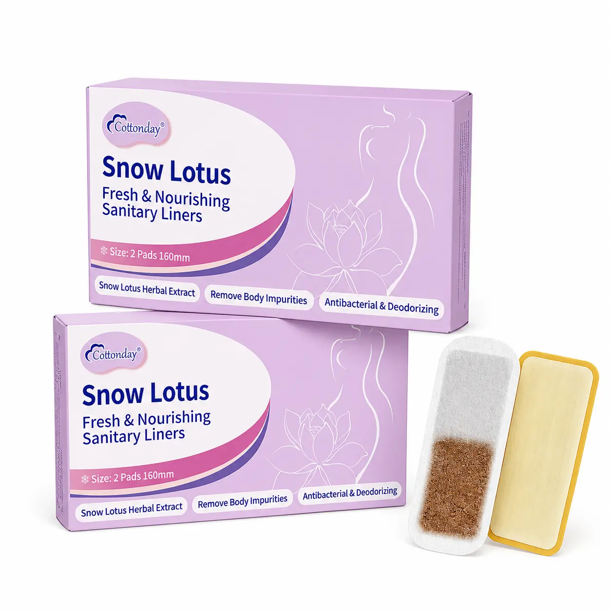 Cottonday Intimate Care Snow Lotus 2 pieces, Containing Herbal Complex Providing Natural Intimate Care – Gentle, Plant-based Formula Suppositories for Everyday Comfort, Herbal Extract, Antimicrobial, pH Balance, Toxin Removal