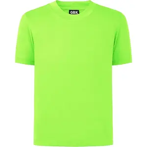 QBK 4T to Youth Neon Shirt Kids UPF 50+ Dry Fit Athletic Short Sleeve T Shirts for Boys and Girls