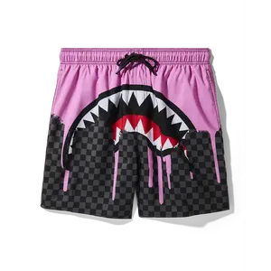 OCEAN DRIP CHECK SWIM SHORT