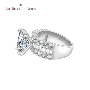 4CT Princess Cut Engagement Ring, 5A CZ Square Rings for Women, Perfect for Wedding Promise, Gift for Wife or Girlfriend