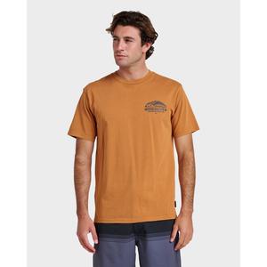 Quiksilver | Going Leftpigment Dye T-Shirt | Men's Pigment-Dyed Graphic Print | Casual Streetwear