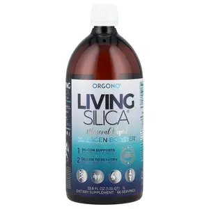 Silicium Laboratories Orgono® Living Silica®, Collagen Booster, 22.5 mg, 33.8 fl oz (1 L)