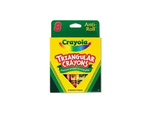 Crayola Triangular Crayons 8 Colors/Box 524008 Crayola Triangular Crayons 8 Colors/Box 524008