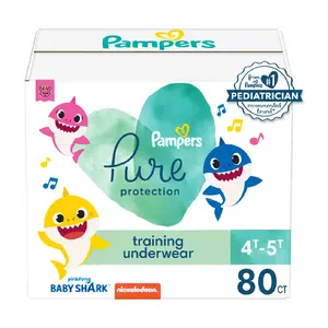 Pampers Pure Protection Training Underwear - Baby Shark - Size 4T-5T - 80ct