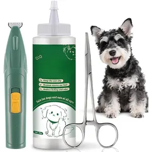 Dog Grooming Kit with Ear Powder & Trimmer, 5.5-Inch Hemostat for Safe Hair Removal, Cleaning Solution for Wax & Odor Control, Reusable Tool for Infection Prevention, Pet Ear Care Essentials for Hygiene Maintenance Natural Catnip Chew and Sisal Toys