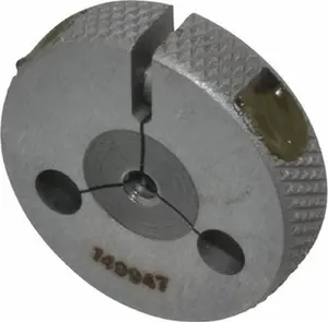 GF Gage Threaded Ring Single Gage - Mechanical Hardware, #6-32 UNC Thread, Class 2A/Go Class 6G, Tool Steel, Manufacturer Part #: R0138322AGK