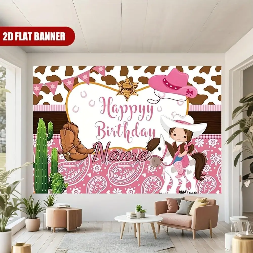 Personalized Custom Birthday Backdrop Banner - Polyester, Reusable, Name-Customizable, Colorful, Large-Size, No-Electricity-Required for Photo Booth, Party Wall Decor,summerwins