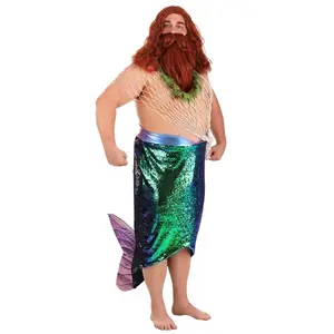 Plus Size Salty Merman Costume for Men