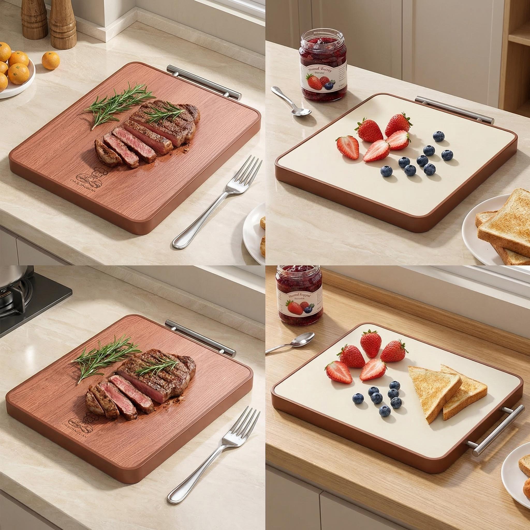 Ebony Wood & PP Cutting Board