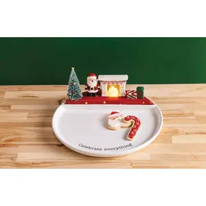 Large Santa Light-Up Sitter