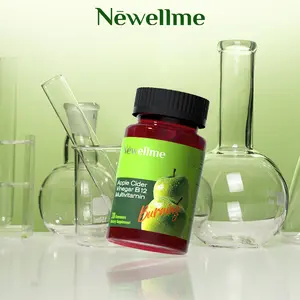 Apple cider Vinegar Gummy Energy and Gut Health - Gut Health - supports digestion, detoxification and cleansing - B12 is an edible supplement-Newellme