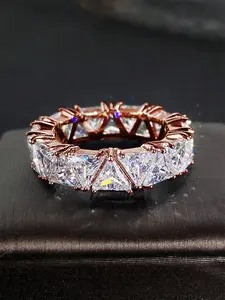 1 PC Fashion Cubic Zirconia Ring For Women, Elegant Bridal Statement Ring, Engagement Ring For Wedding Anniversary Jewelry Gift