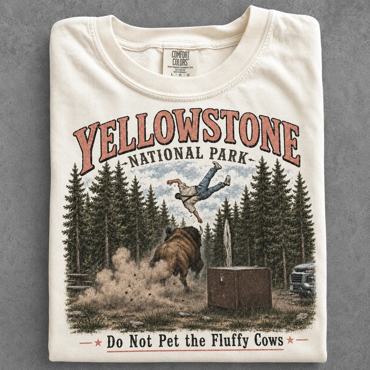 Do Not Pet The Fluffy Cows T-shirt, Yellowstone National Park Shirt, Family Trip Outfit, Matching Camp Tees, Vacation Gifts