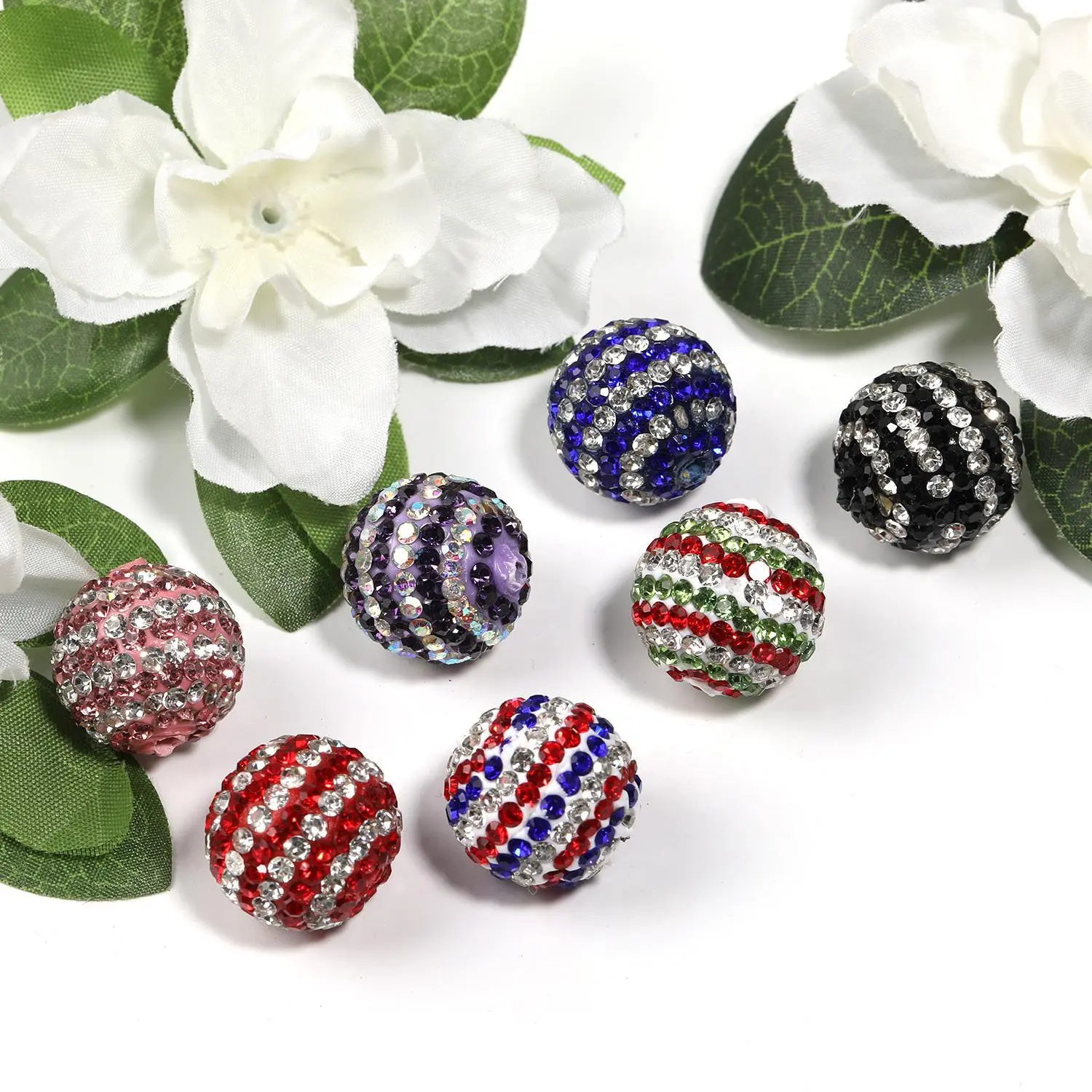 Mix Stripe color ZY1347022 20mm 25pcs