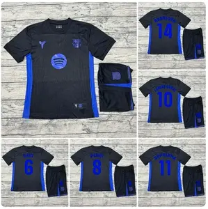 Barcelona Football Club Kit - Black Edition 2026 High-quality Fabric Soccer Jerseys Set with All Official Logos for Professional Matches
