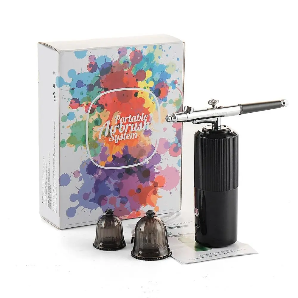 Wireless Air Compressor(with gift box）, Air Compressor Airbrush, Nano Oxygen Sprayer, Portable Oxygen Injection, Atomization, Airbrush, Moisturizing Skin Care Spray Gun