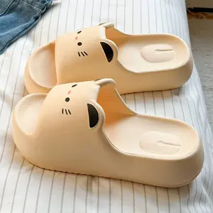 Cartoon Animals Women's Slippers Summer Indoor Home Thick-soled Wear-resistant Lightweight Seaside Beach Outdoor Slippers