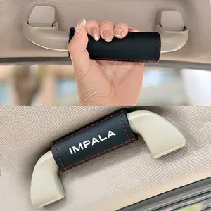 2pcs For Chevrolet Impala PU Leather Car Interior Seat Cover Accessories, Car Handle Protection Cover Accessories, Car Interior Accessory