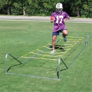 212 MAIN Adjustable Powdercoat Football High Step Agility Trainer - 17 Gauge Tube, Customizable Height, High Step Grid, Frame Safety, for Football & Outdoor Ball Sports Training