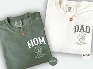 Comfort Colors First Rodeo Birthday Party Matching Family T-Shirt, Western 1st Rodeo Mama Daddy Shirt, Cowboy Cowgirl 1st Birthday Outfit, Fathers Mothers Day Gift