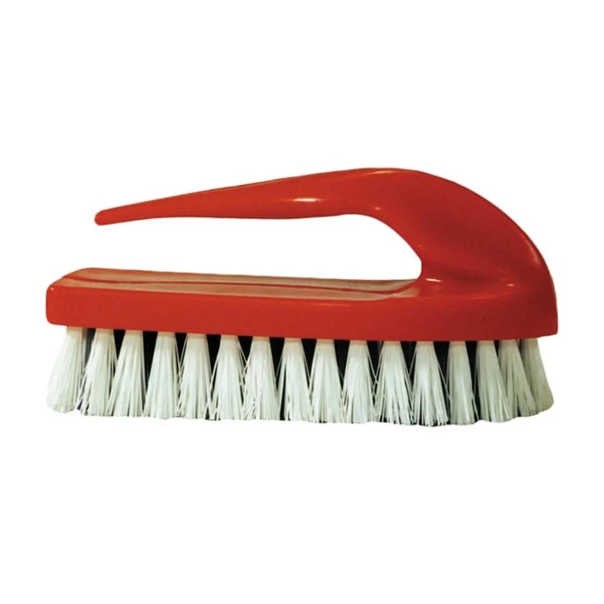 Ring Equine Show Ring Stiff Brush - Horse Grooming Tool with Stiff White & Blue Bristles and Pocket Slip Handle for Final Touches, White Bristles, Essential Grooming Tool, Stiff White And Blue Bristles
