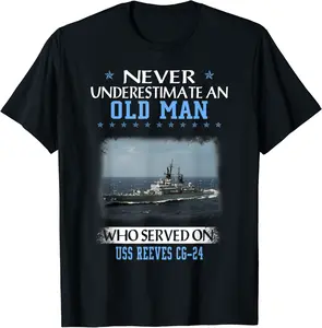 USS Reeves CG-24 Ticonderoga Class Cruiser Father Day T-Shirt - Jameciahar Shop 70B08XXLZDJ4